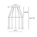 Dora P12 with Ring Multi-Light Pendant - Diagram