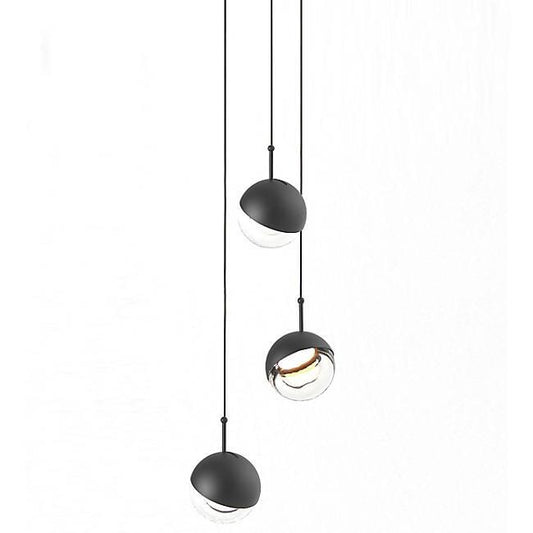 Dora P3 Multi-Light Pendant - Black Finish