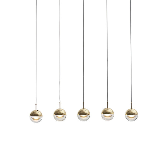 Dora PL5 Linear Suspension - Brass Finish