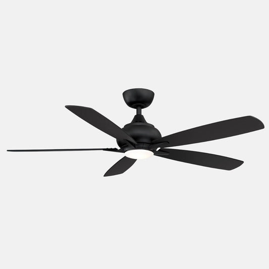 Doren LED Ceiling Fan - Black Finish with Black Blades