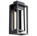 Dorne 14"  LED Outdoor Wall Sconce - Aged Brass/Black Finish