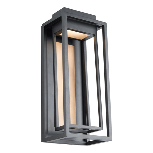 Dorne 18"  LED Outdoor Wall Sconce - Aged Brass/Black Finish
