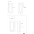 Load image into Gallery viewer, Dorne LED Outdoor Wall Sconce - Diagram
