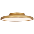 Load image into Gallery viewer, Dot 13" Flush Mount - Natural Brass Finish
