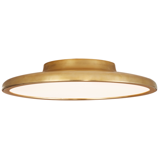 Dot 13" Flush Mount - Natural Brass Finish