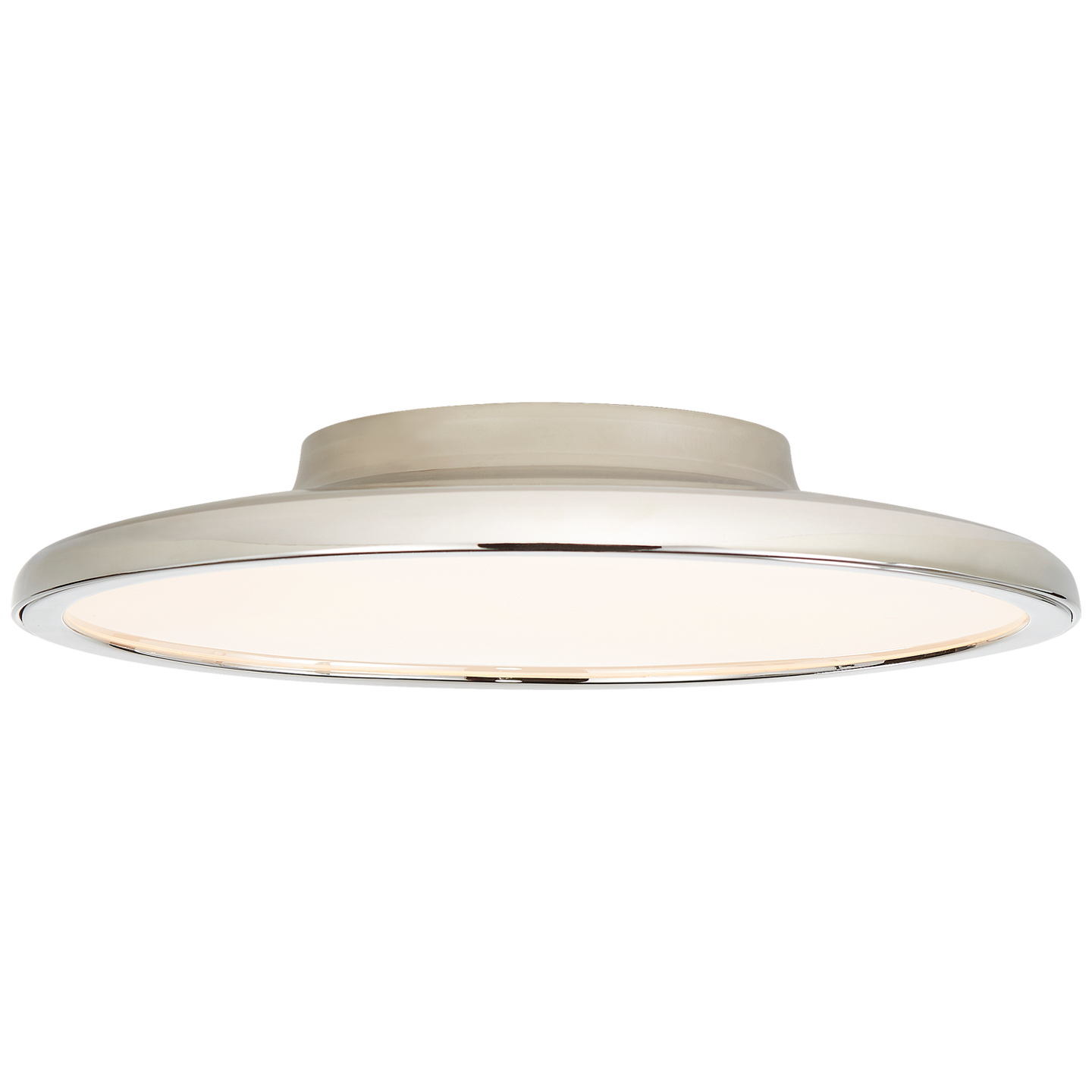 Dot 13" Flush Mount - Polished Nickel Finish