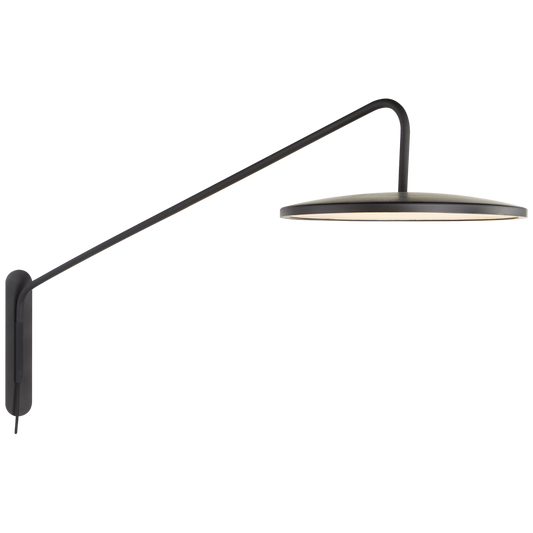 Dot 16" Articulating Wall Light - Matte Black Finish