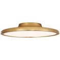 Load image into Gallery viewer, Dot 16" Flush Mount - Natural Brass Finish
