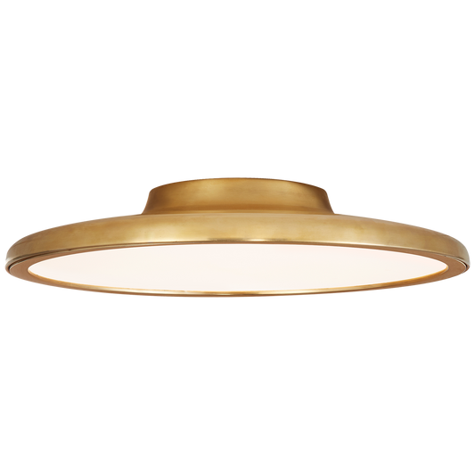 Dot 16" Flush Mount - Natural Brass Finish