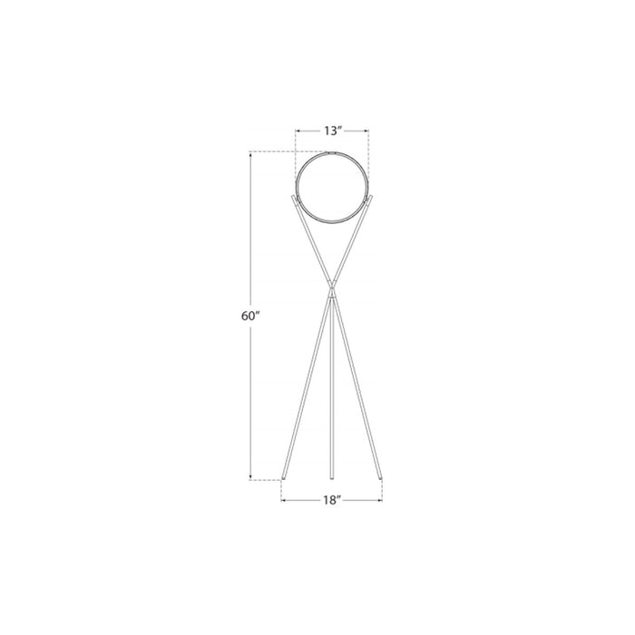 Dot Stance 13" Rotating Floor Lamp - Diagram
