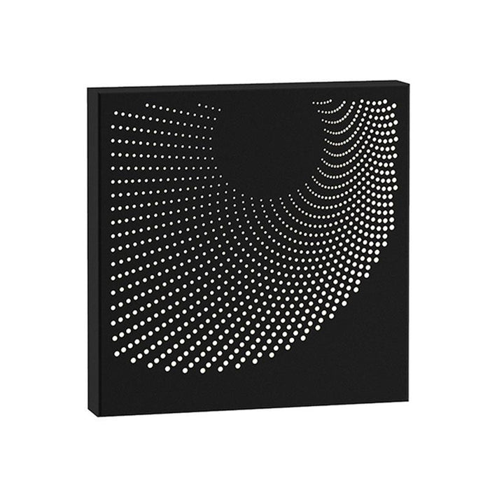 Dotwave Square LED Outdoor Wall Sconce - Textured Black Finish