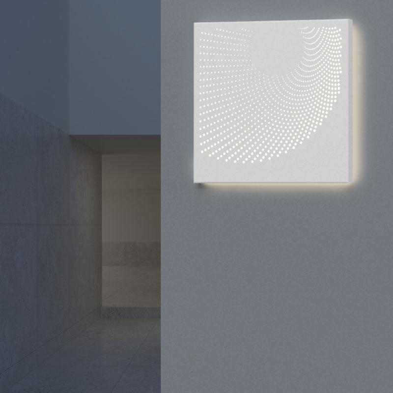 Dotwave Square LED Outdoor Wall Sconce - Display