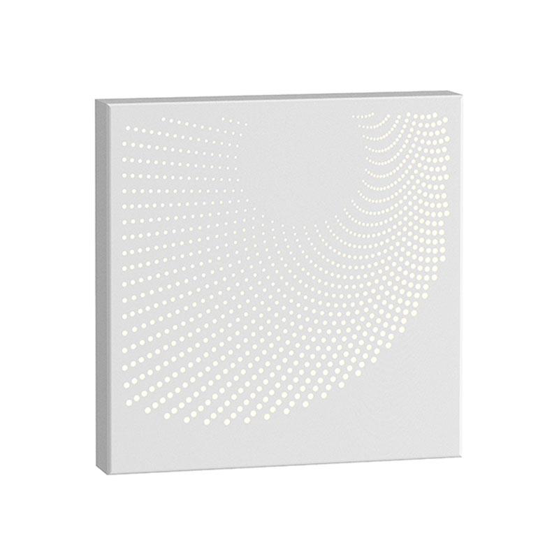 Dotwave Square LED Outdoor Wall Sconce - Textured White Finish