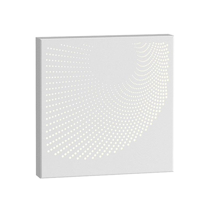 Dotwave Square LED Outdoor Wall Sconce - Textured White Finish