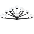 Load image into Gallery viewer, Double Bubble 42" LED Chandelier - Black Finish
