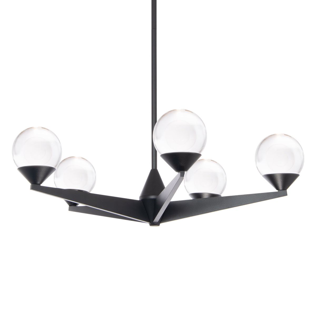 Double Bubble 24" LED Chandelier - Black Finish