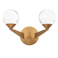 Load image into Gallery viewer, Double Bubble 2-Light Wall Sconce - Aged Brass Finish
