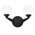 Load image into Gallery viewer, Double Bubble 2-Light Wall Sconce - Black Finish
