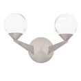 Load image into Gallery viewer, Double Bubble 2-Light Wall Sconce - Satin Nickel Finish
