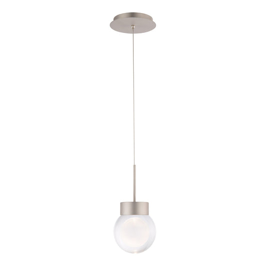 Double Bubble Pendant - Satin Nickel Finish