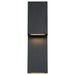 Double Down Outdoor Wall Sconce - Black Finish