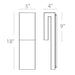 Double Down Outdoor Wall Sconce - Diagram
