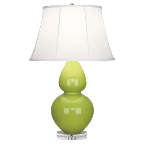Double Gourd Lucite Table Lamp - Large Apple