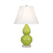 Double Gourd Lucite Table Lamp - Small Apple