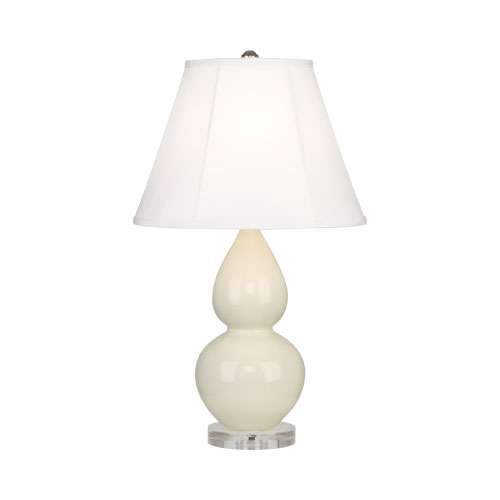 Double Gourd Lucite Table Lamp - Small Bone