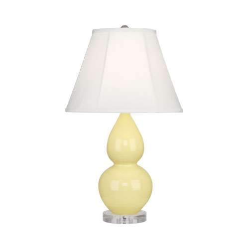 Double Gourd Lucite Table Lamp - Small Butter