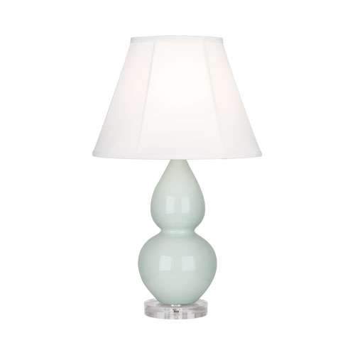 Double Gourd Lucite Table Lamp - Small Celadon