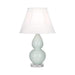 Double Gourd Lucite Table Lamp - Small Celadon
