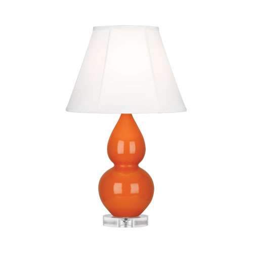 Double Gourd Lucite Table Lamp - Small Pumpkin
