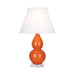 Double Gourd Lucite Table Lamp - Small Pumpkin