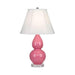 Double Gourd Lucite Table Lamp - Small Schiaparelli Pink