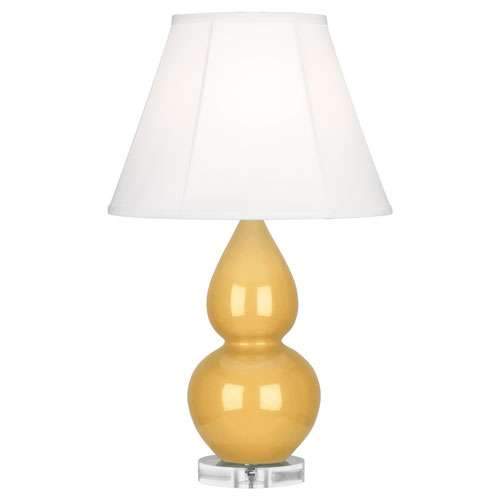 Double Gourd Lucite Table Lamp - Small Sunset