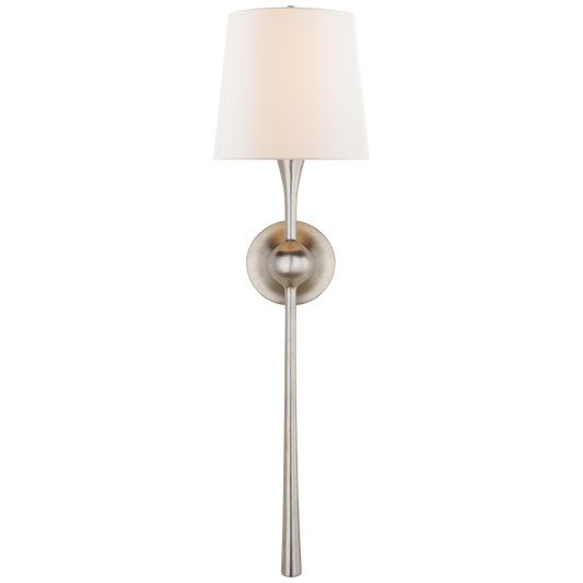 Dover Large Tail Sconce - Burnished Silver Leaf