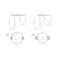 Load image into Gallery viewer, Downey 2 Light Adjustable LED Spot Light
