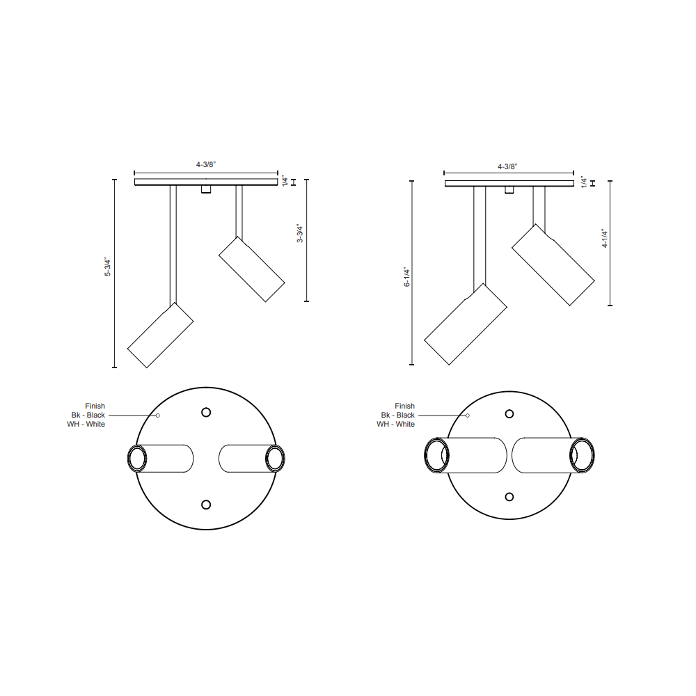 Downey 2 Light Adjustable LED Spot Light