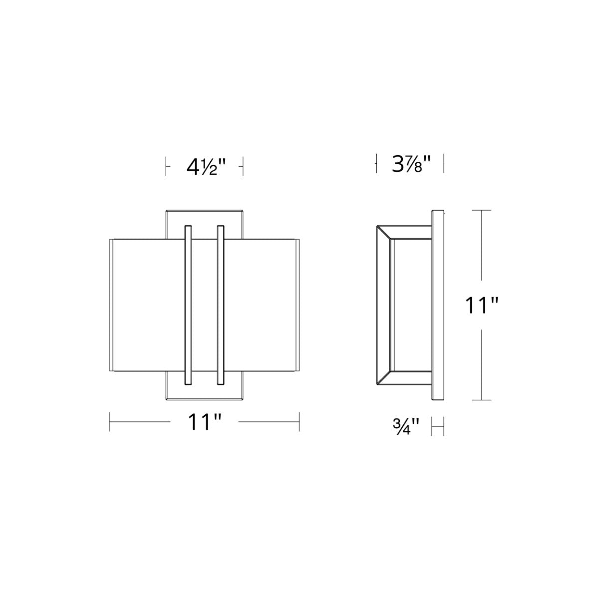 Downto Wall Sconce - Diagram