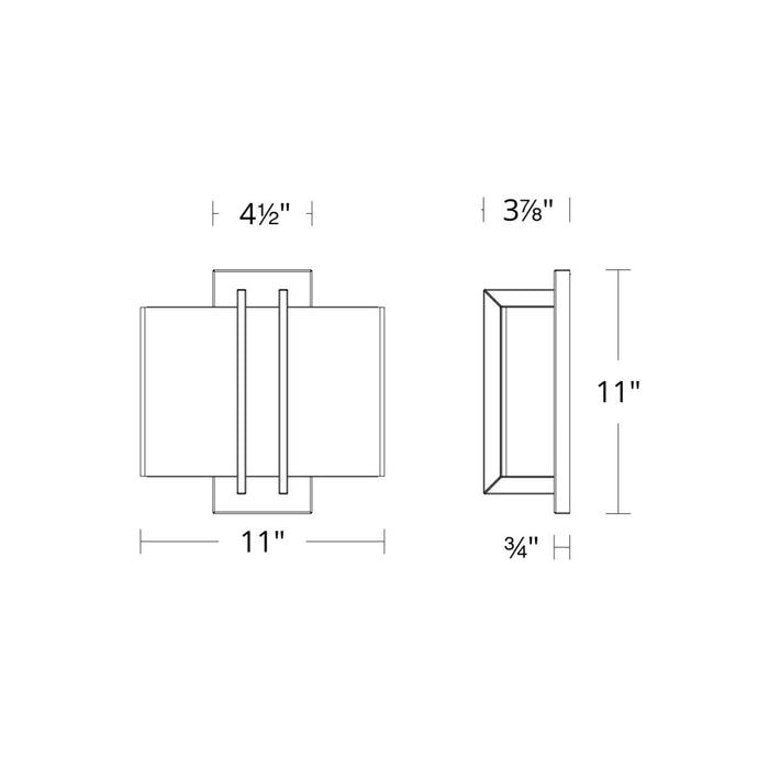 Downto Wall Sconce - Diagram