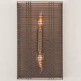 Load image into Gallery viewer, Downtown Mesh Cover Sconce - Flat Bronze - No Glass
