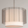 Load image into Gallery viewer, Downtown Mesh Drum Linen Chandelier
