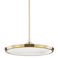 Load image into Gallery viewer, Drapper Large Pendant - Aged Brass Finish
