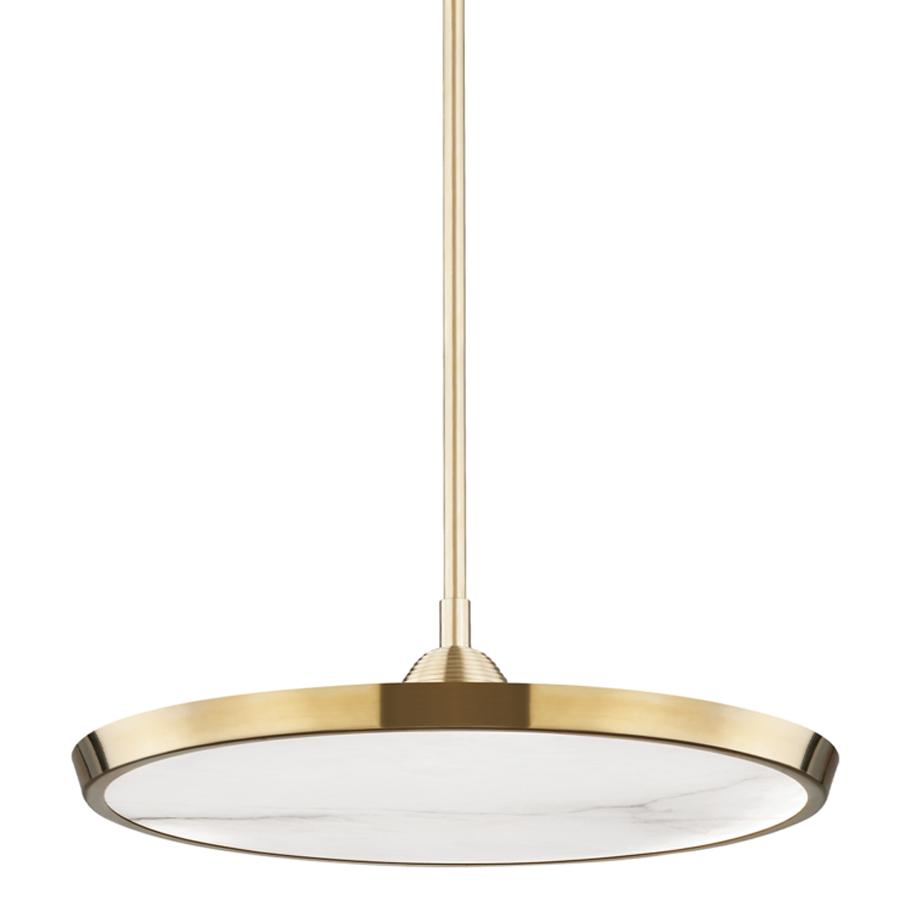 Drapper Large Pendant - Aged Brass Finish