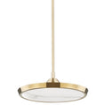 Load image into Gallery viewer, Drapper Small Pendant - Aged Brass Finish
