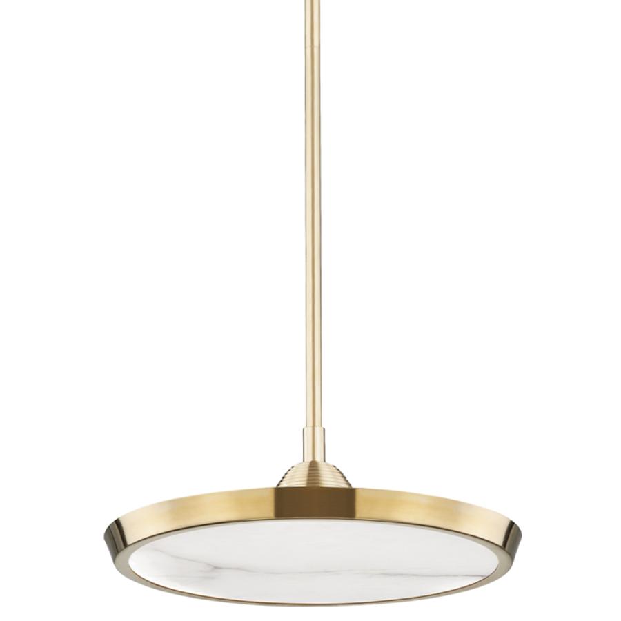 Drapper Small Pendant - Aged Brass Finish