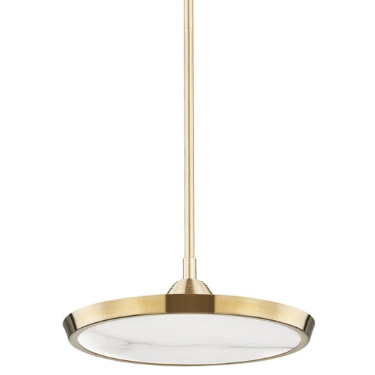 Drapper Small Pendant - Aged Brass Finish