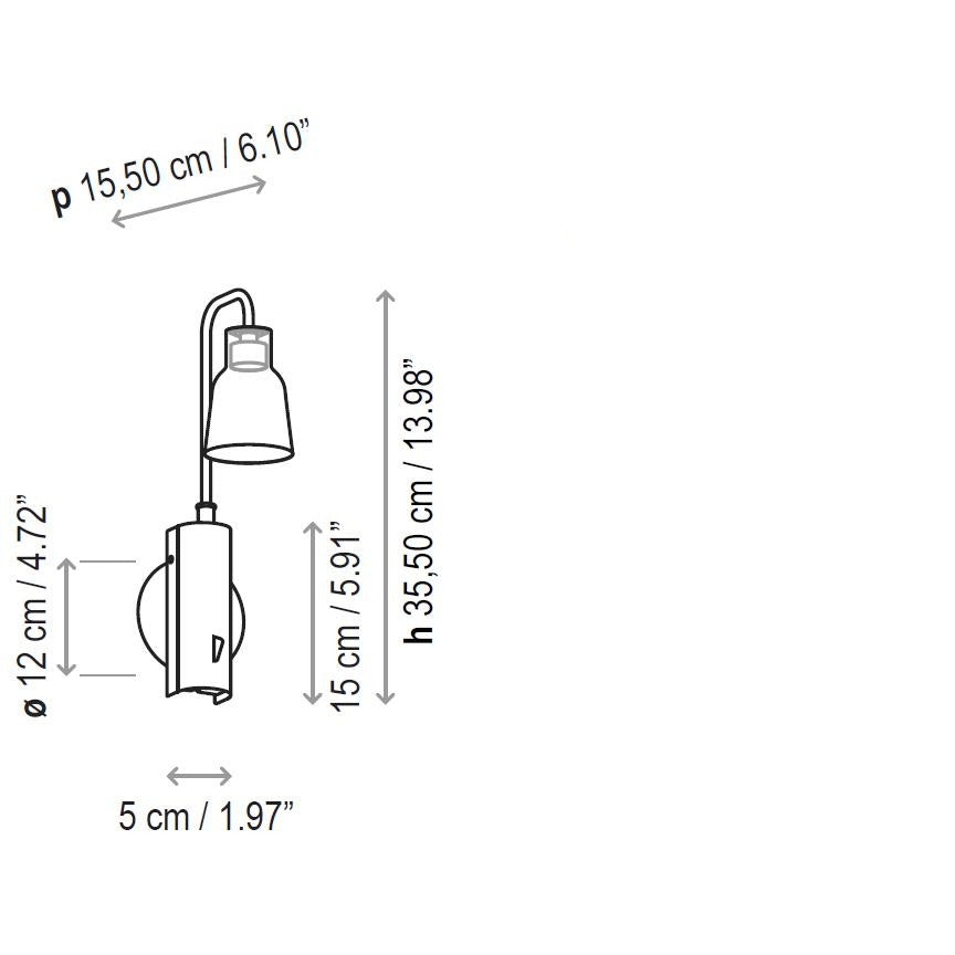 Drip Wall Lamp - Diagram