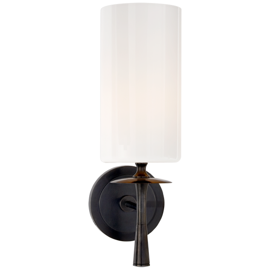 Drunmore Single Sconce - Bronze/Glass Shade